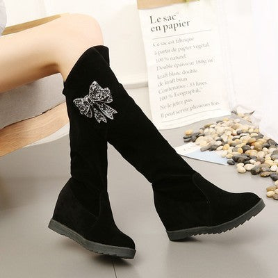 Rhinestone Height Increasing Insole Medium Boots